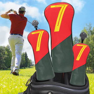Vỏ nắp câu lạc bộ GOLF GOLF Số. 1 Vỏ Câu Lạc Bộ Bằng Gỗ Fairway Số Gỗ Đơn Giản Lót Lông Cừu Phụ Kiện Thêu Vỏ Bảo Vệ