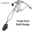Guansfs Guansfs Dioche Chân đế trống bằng thép carbon mạ kẽm Dioche Chân đế có thể điều chỉnh độ cao Trục kép với miếng đệm chân cao su dày cho bộ câm (Cao 50-75cm)
