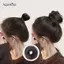 AqToCna Móng Vuốt Loại Kẹp Tóc Giả Bun Tổng Hợp Thẳng Chignon Kẹp Trong Trên Đuôi Tóc Nối Dài Updo Tóc Bun Tóc Mảnh Tóc Cho Nữ AqToCna
