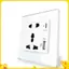 Nguồn điện 2100MA USB Soet Bảng điều khiển quốc tế 13A UK Wall Type C Giao diện