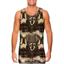Lion King 3D Nam Tank Top, Áo Vest Tập Gym Mùa Hè Chữ Động Vật, Mềm Mại Thoáng Khí Không Tay Dạo Phố Tee