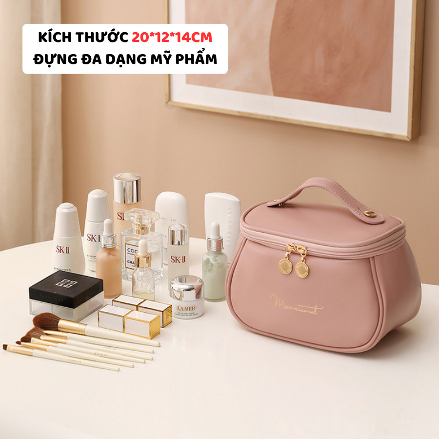 Túi PU Đựng Mỹ Phẩm Du Lịch ENODA HOME, Túi Đựng Đồ Makeup Cách Điệu Chất Liệu Da PU Chống Thấm TUIPU007