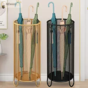 Thùng ô EDIWANY, Giá đỡ ô tiết kiệm không gian loại đứng, Thiết kế thoát nước bằng kim loại bền thực tế Giá lưu trữ Lối vào nhà
