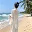 Áo sơ mi chống nắng phong cách quốc gia đi biển mùa hè mỏng mới phong cách Trung Quốc Áo len Cardigan dài tay dáng rộng voan