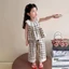 Bộ 2 Món Trẻ Em Nữ Mùa Hè Không Tay Cổ Búp Bê Ren Dễ Thương Phong Cách Công Chúa ✨Luyoo25.vn✨