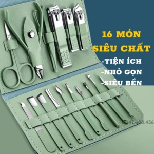 Bộ dụng cụ bấm móng tay dễ thương 18 món để chăm sóc móng làm móng lấy ráy tai mụn kèm hộp cao cấp tiện dụng ✨Bubblu30.vn✨