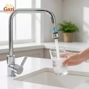 Thiết bị mở rộng vòi er xoay 360 độ Bộ lọc vòi có thể điều chỉnh Tiết kiệm nước Phòng tắm Dụng cụ rửa bồn rửa nhà bếp [VN]