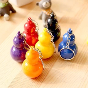 3 Bút Bi Mực Xanh Hồ Lô Kèm Móc Khóa