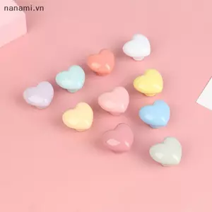 Cửa tủ quần áo cầm tay bằng gốm màu hoạt hình Tay cầm ngăn kéo tròn một lỗ [VN]