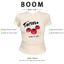 BOOM Áo Baby Tee Nữ Cotton Ôm Body-Áo Thun Ngắn Tay Y2K In Hình PhongCách Mùa Hè, Cổ Tròn Hàng Đầucách hàn quốc phong495