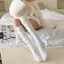 PNPIA- Thời Trang Cotton Nguyên Chất Cao Đến Gối Sos Màu Trơn Giữ Ấm Bắp Sos Chân Ấm Mùa Thu Đông