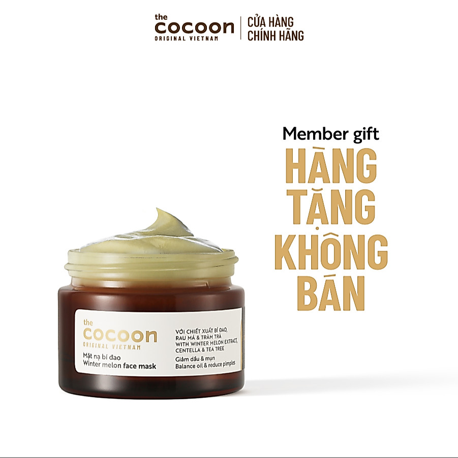 MEMBERGIFT - HÀNG TẶNG KO BÁN - Mặt nạ bí đao Cocoon giảm dầu & mụn 30ml