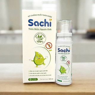 Xịt chống Muỗi thảo dược an toàn Cho Bé SACHI 100ml - Đuổi Muỗi Ngăn Côn Trùng SHC