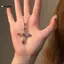 KUZHEN Thời Trang Châu Âu Và Mỹ Pháp Zircon Chữ Thập Mặt Dây Chuyền Nelace Ánh Sáng Sang Trọng Đơn Giản Cá Tính Nelace Cho Nữ Trang Sức HOT