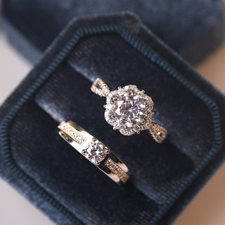 Moissanite Wedding Ring, adjustable by cross_luminous_hub1.vn