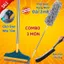 Combo Nhà Sạch : Chổi Chà Cọ Nhà Tắm + Chổi Quét Trần Nhà + Bàn Chải Khe Hẹp chổi quét