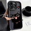 Ốp Điện Thoại Cho OPPO Reno 15F 15 14 13 11 Pro 13F 12F 11F 5G Ốp Lưng Mèo Đen Chống Sốc Động Vật Họa Tiết Silicon Chống Va Đập Mờ Dễ Thương