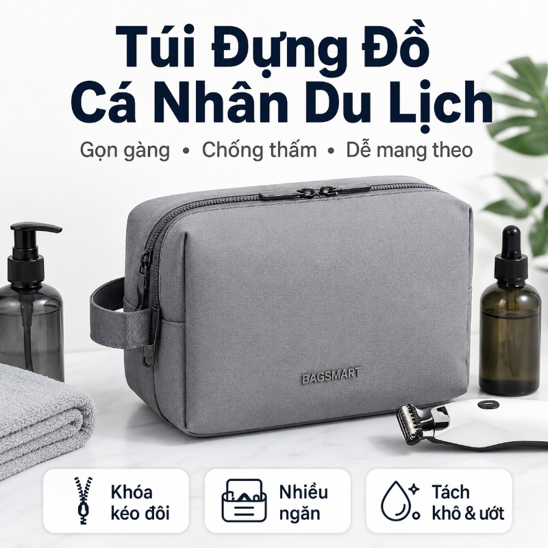 Túi Đựng Mỹ Phẩm & Đồ Vệ Sinh Cá Nhân  - Đựng Mỹ Phẩm & Đồ Vệ Sinh Cá Nhân, Thiết Kế Nhẹ & Bền, Đồng Hành Mọi Chuyến Đi