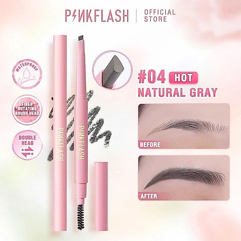 PINKFLASH Bút Kẻ Lông Mày OhMyEmoji Dễ Tán Chống Nước Lâu Trôi 0.2g | NHÍM HOUSE
