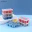 Khuôn làm đá viên silicon có nắp DIY 6 lưới đáy mềm ce Cube Mold Vuông Fruit Ice Cube Maker Tray Kitchen Bar Tools Acces [VN]