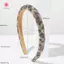 MJnmc Da Báo In Kim Cương Giả Họa Tiết Động Vật Pha Lê Băng Đô Quấn Tóc Sang Trọng Bling Rộng Vòng Cho Nữ Trang Sức Mới