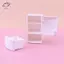 HFTOY 1 / 12 Nhà Búp Bê Mini Tủ Lạnh Trắng Có Bộ Thực Phẩm Đồ Chơi Nhà Bếp Đồ Nội Thất Thu Nhỏ Đồ Trang Trí Tủ Lạnh Cho Trẻ Em Quà Tặng ~