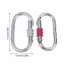 JRP 25KN Độ bền cao Leo núi An toàn Lo Bule Điện di hình chữ O Chuyên nghiệp Carabiner Rappelling Leo núi Tiếp liệu JRP