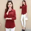 Áo Sơ Mi Nữ Tay Dài Nữ Mẹ Chắc Chắn Áo Công Sở Nữ OL Áo Làm Việc