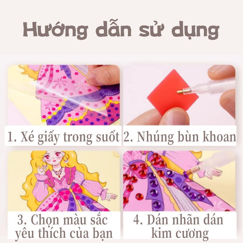 Bộ Đồ Chơi Học Trang Điểm Cho Bé,Tranh Tô Vẽ Và Cắt Dán Trang Điểm Công Chúa Đồ Chơi,Quà Tặng Bé Gái đáng Yêu