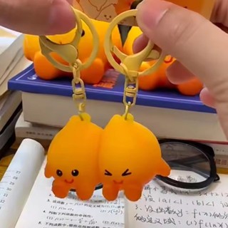 Kawaii Dễ Thương Từ Hút Móc Khóa Treo Phụ Kiện Động Vật Phát Sáng Trong Tối Móc Khóa Hoạt Hình PVC Cặp Đôi Móc Khóa Cô Gái