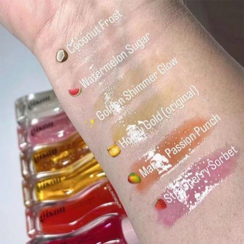 Z / Gisou Mel Shining Lip Oil Dưỡng Ẩm Chống Khô Son Môi Dễ Dàng Mang Theo Chống Vỡ Nước Bóng Son Môi Chăm Sóc