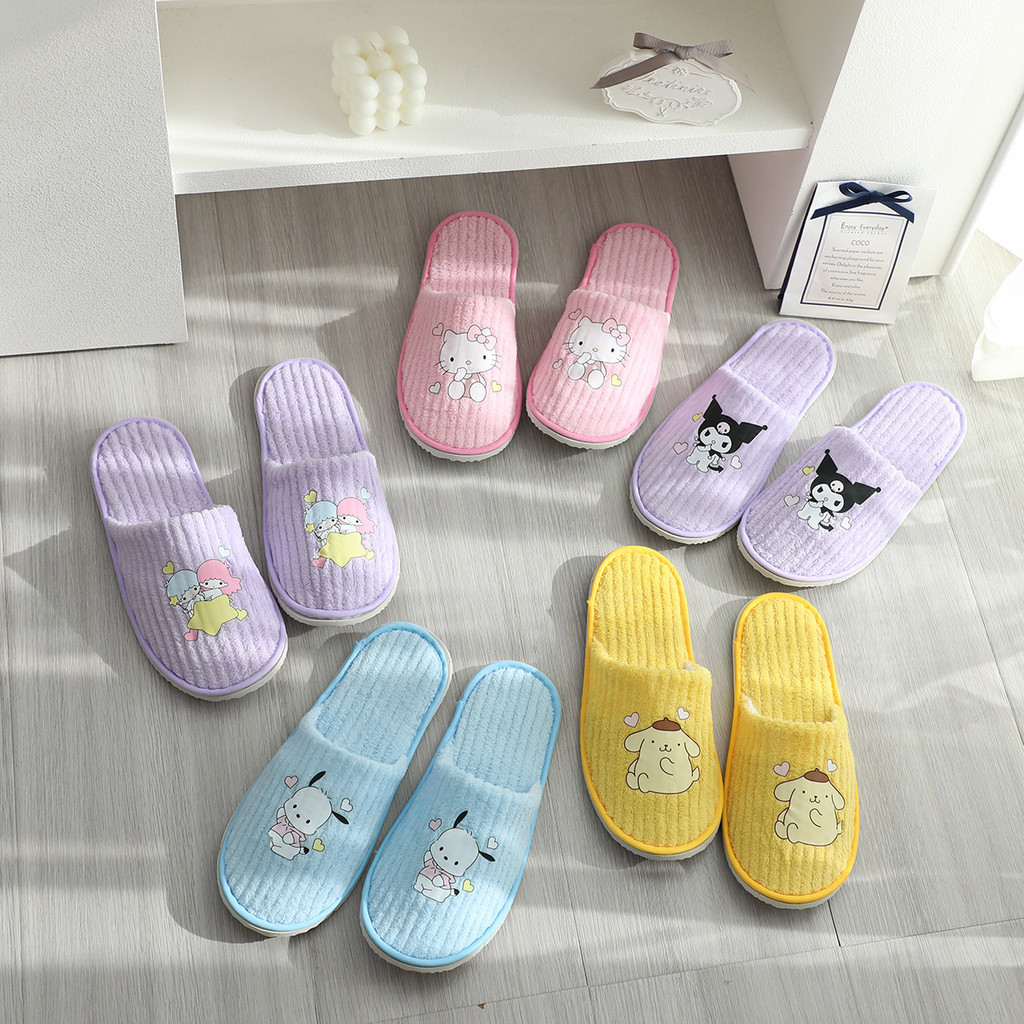 Chất Lượng Cao Dễ Thương Sanrio Chống Trơn Trượt Nhà Khách sạn B & B Dép Trong Nhà Hoạt Hình Dùng Một Lần