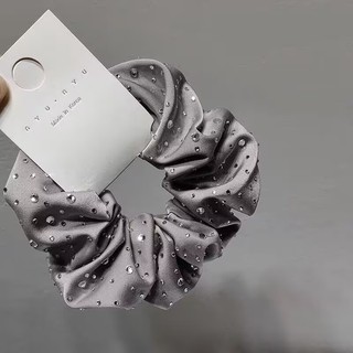 Cổ điển Scrunchy tóc Gypsophila nóng kim cương, dây buộc đầu thời trang cho kiểu tóc đuôi ngựa
