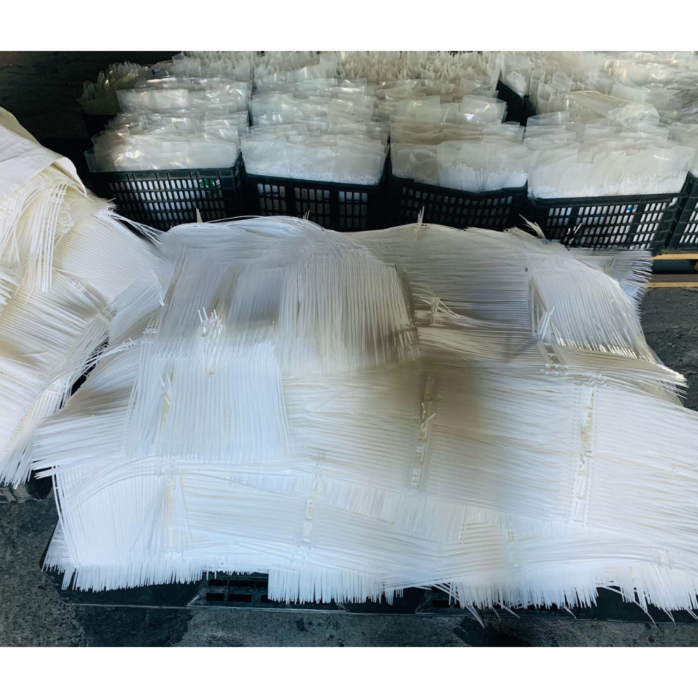 Set 100 Tái sử dụng được Dây rút nhựa dây thít nhựa trắng và đen chất lượng cao tiết kiệm chị phí - FE123