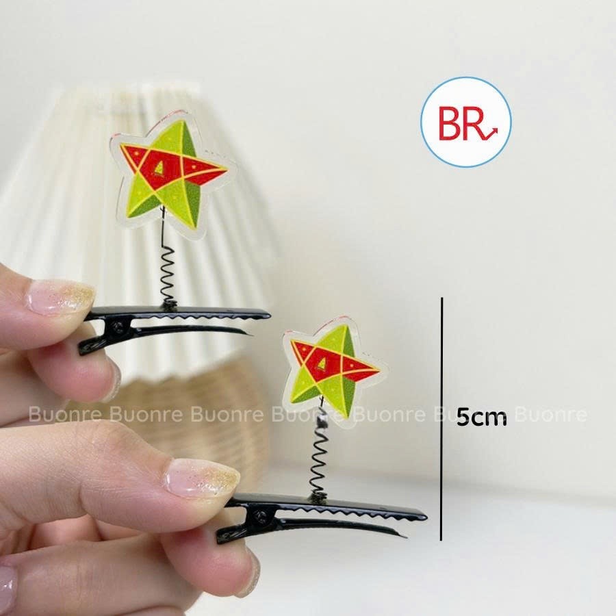 [TRUNG THU] Set Kẹp Tóc Lò Xo Ngôi Sao Dễ Thương– Phụ Kiện Cài Tóc Đáng Yêu Cho Bé Vui Chơi Dịp Lễ Hội Trung Thu ANGI