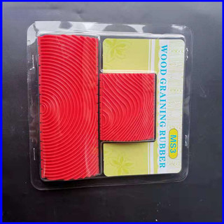 Bộ Dụng Cụ Tạo Vân Gỗ, Màu Đỏ, Cao Su Tổng Hợp, Tạo Vân Trên Nhiều Bề Mặt, Dễ Lưu Trữ Và Vệ Sinh, Chất Lượng