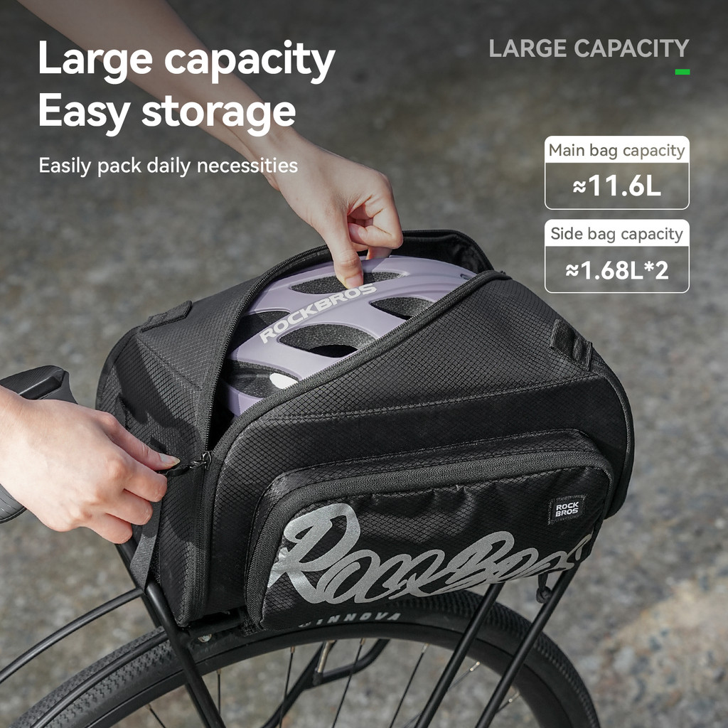 Túi Đựng Xe Đạp Rockbros 11.6L, Điều Chỉnh & Gập Lại Được, Phù Hợp Cho MTB Và Xe Đạp Đường Bộ