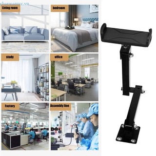 Charmantcc1 Giá treo tường có thể điều chỉnh cho máy tính bảng và điện thoại Công trình nhôm nguyên khối Phù hợp với màn hình 4-13 Màn hình lớn và nhỏ