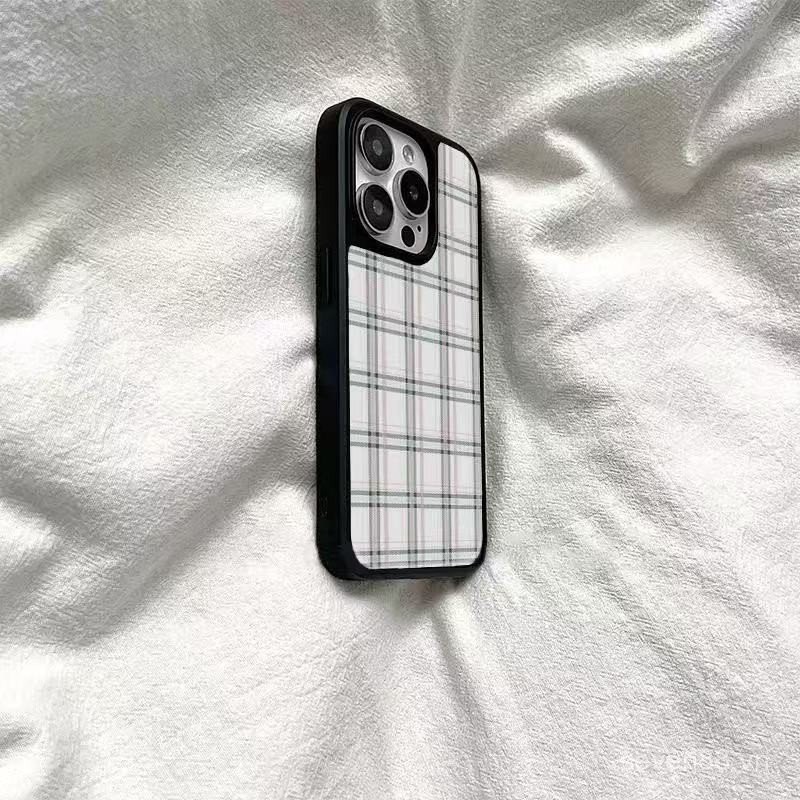 Ốp Điện Thoại Thích Hợp Cho iPhone Lưới Sọc Nhiều Màu Sắc 17 / 16 / 15promax / 14 Phong Cách Mới 13 / 12 / 11pro Niche xsmax / xr Sáng Tạo Chống Sốc Lỗ Lớn Bao Gồm Tất Cả SPLP
