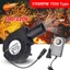 NOTE1 1 Máy Thổi Khí, Với Bộ Điều Khiển Tốc Độ Biến Đổi 3700RPM Máy Thổi BBQ, 7530 Loại Động Cơ Nổ Nhỏ 220V / 110V Quạt Nấu Ăn