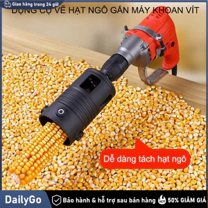 Đầu Tách Hạt Ngô Thông Minh Gắn Máy Khoan, Dụng Cụ Đập Ngô Cầm Tay, Điều Chỉnh Được Kích Thước, Hiệu Quả Cao