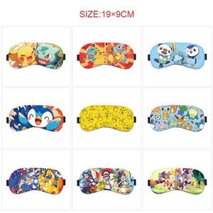 Mặt nạ mắt hình ảnh ngoại vi Pokemon Anime Màu sắc dễ thương Làm dịu mệt mỏi