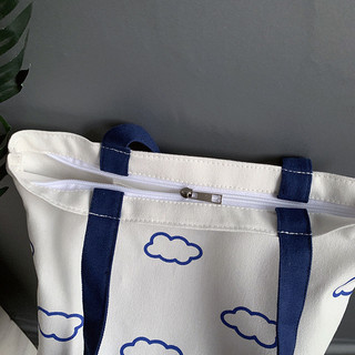 Túi vải Zip Cloud Hàn Quốc mới