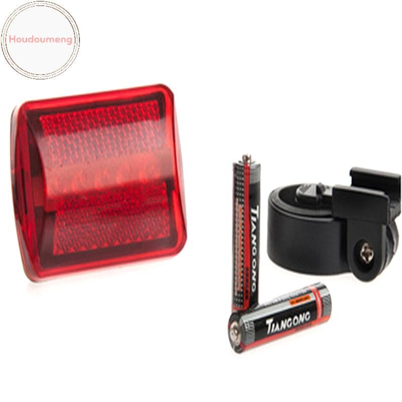 Đèn hậu xe đạp màu đỏ Hodou 5 LED nhấp nháy, chạy pin AA, an toàn ban đêm, đèn cảnh báo VN