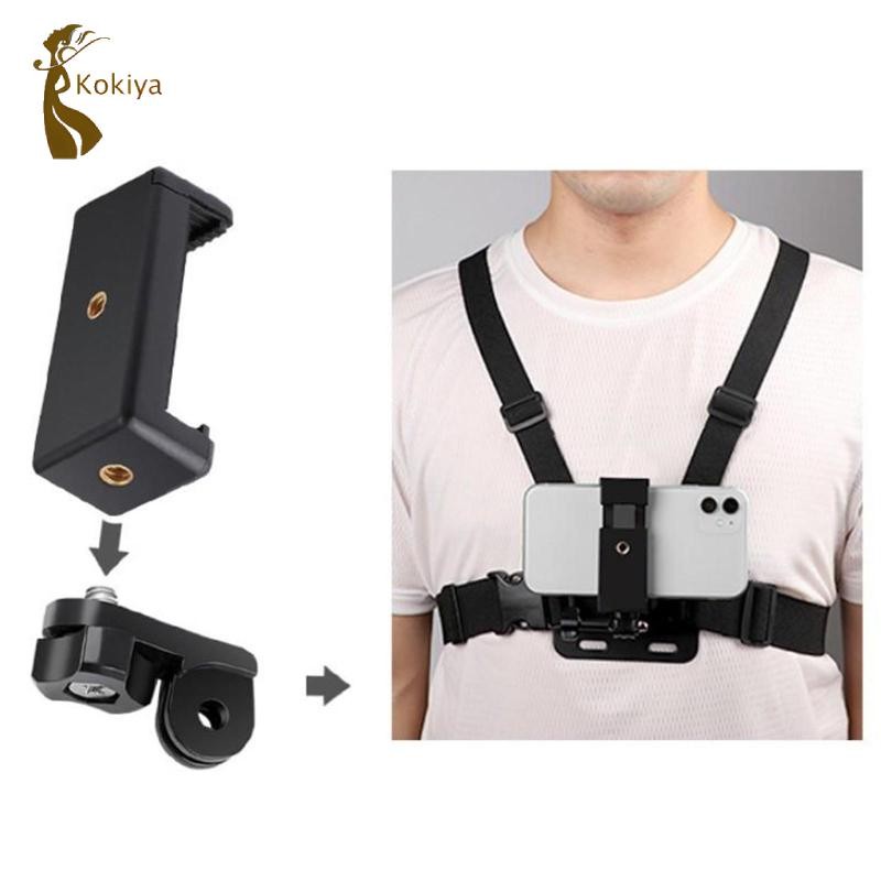 Điện thoại thông minh Selfie Harness Giá đỡ dây đeo ngực W / Kẹp điện thoại A (HOT)