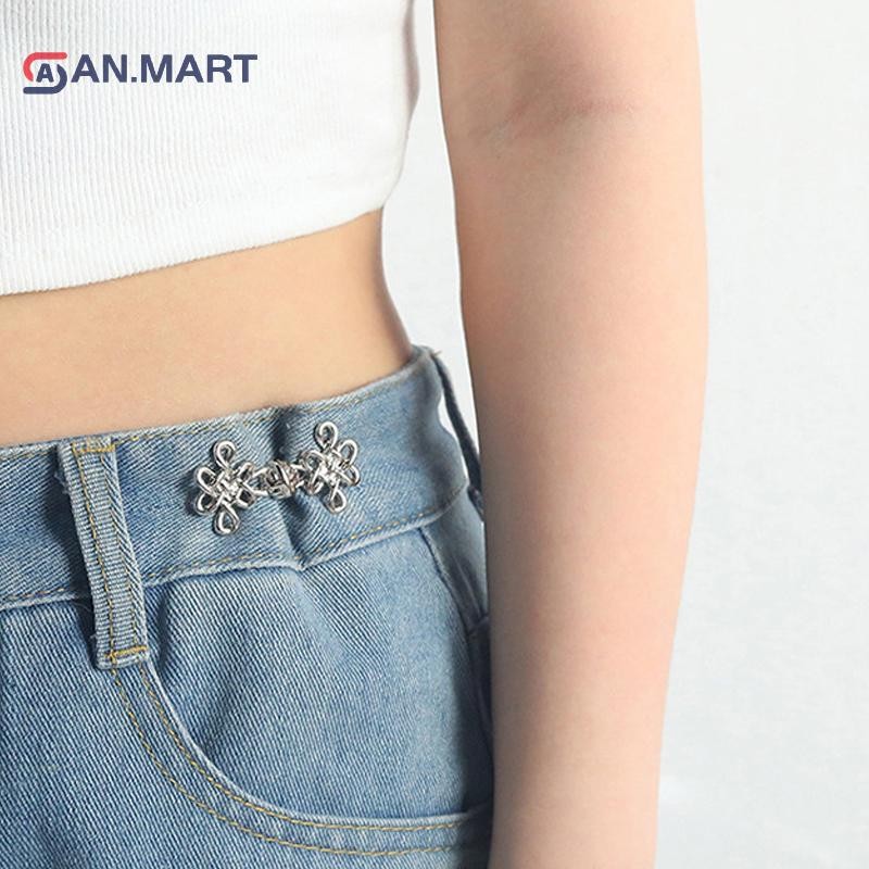 Bigdealssuper Thắt Lưng Trung Quốc Khóa Thắt Lưng Quần Có Thể Tháo Rời Kẹp Thắt Lưng Thắt Lưng Kim Loại Nút Chụp Cho Quần Jean Trang Trí Siêu