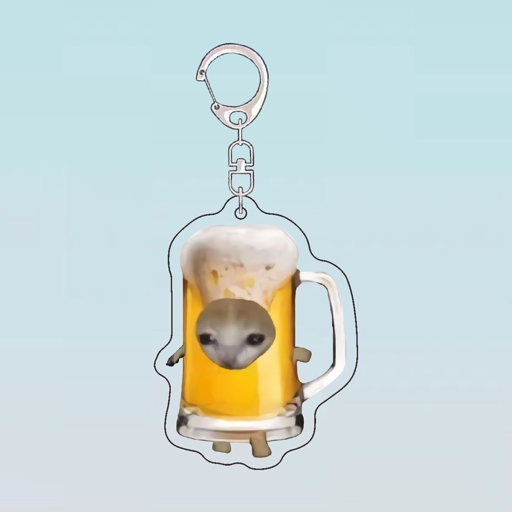 Móc Khóa Hình Chú Mèo Biểu Tượng Cảm Xúc Đáng Yêu