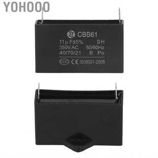 Yohooo Động cơ khởi động chạy bộ tạo xăng tụ điện cho điều hòa không khí 50/60Hz 350VAC 11UF CBB61 ABS
