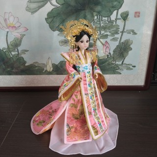 Búp bê hoàng hậu thổ cẩm cổ 30cm Guofeng Bar20251005