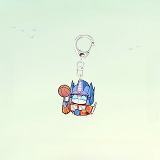 Transformers Acrylic Keychain Optimus Prime Bumblebee Anime Peripherals Originality Personality Pendant Fashion